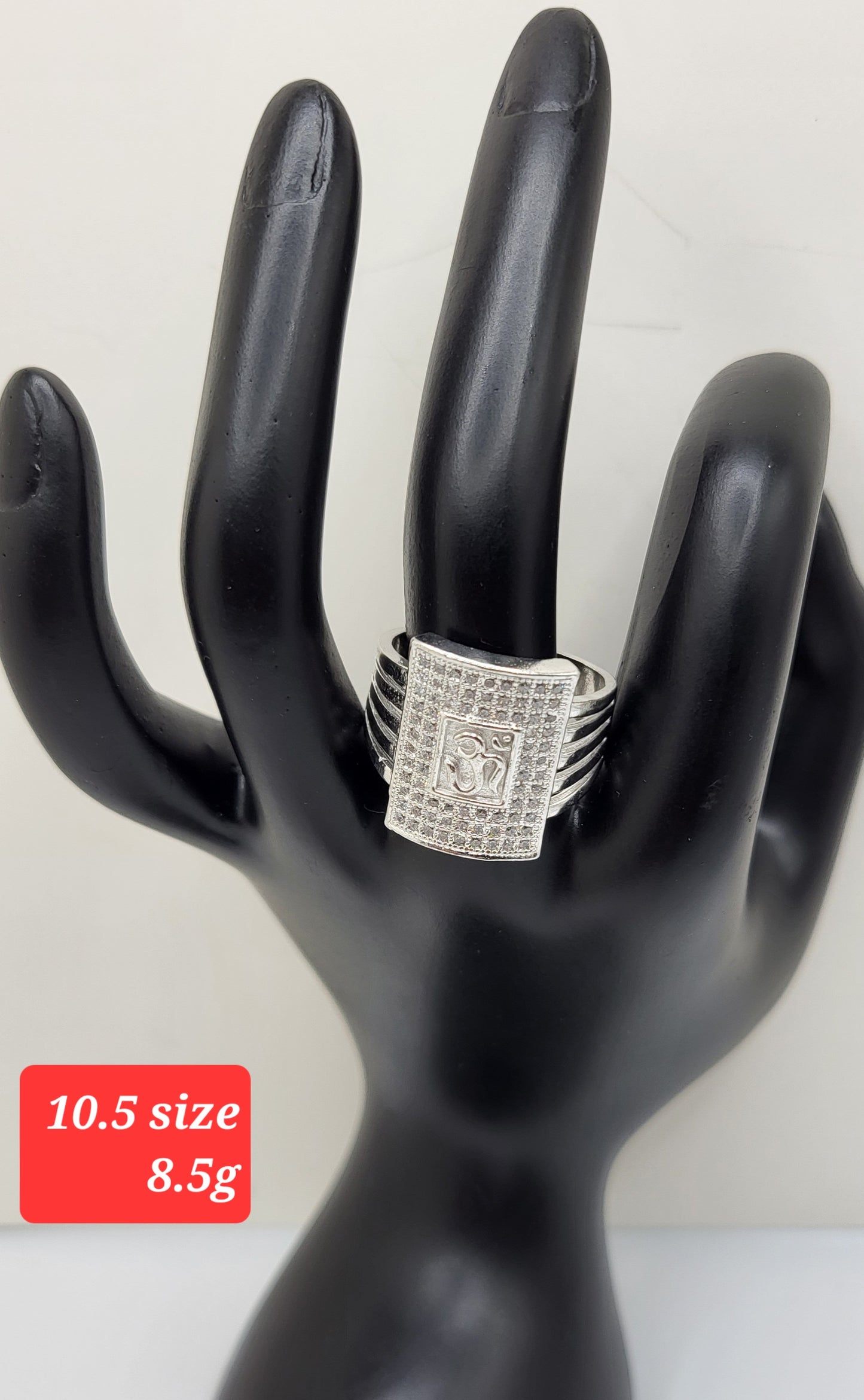 Unisex silver om ring