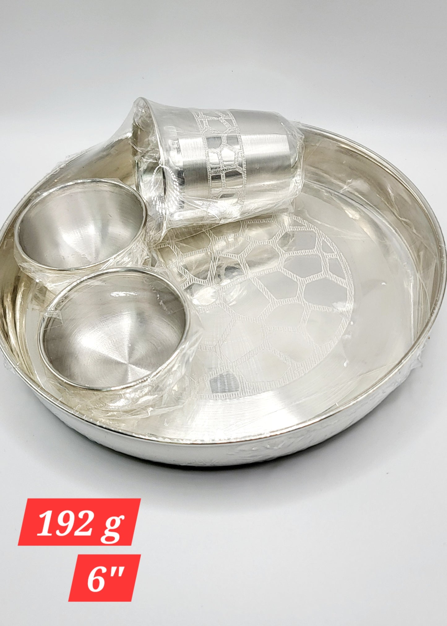 Silver thali