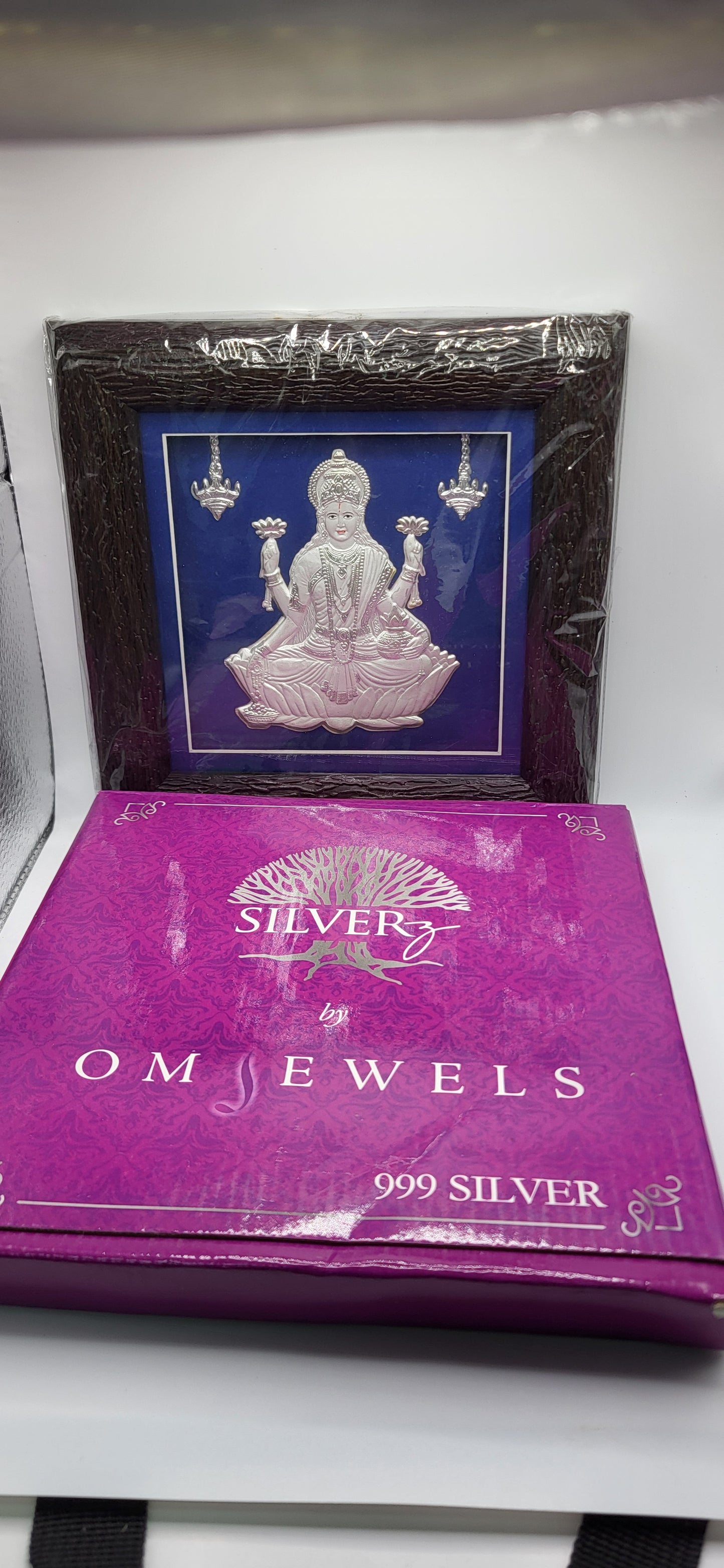 Dhanalakshmi Aura Silver Frame