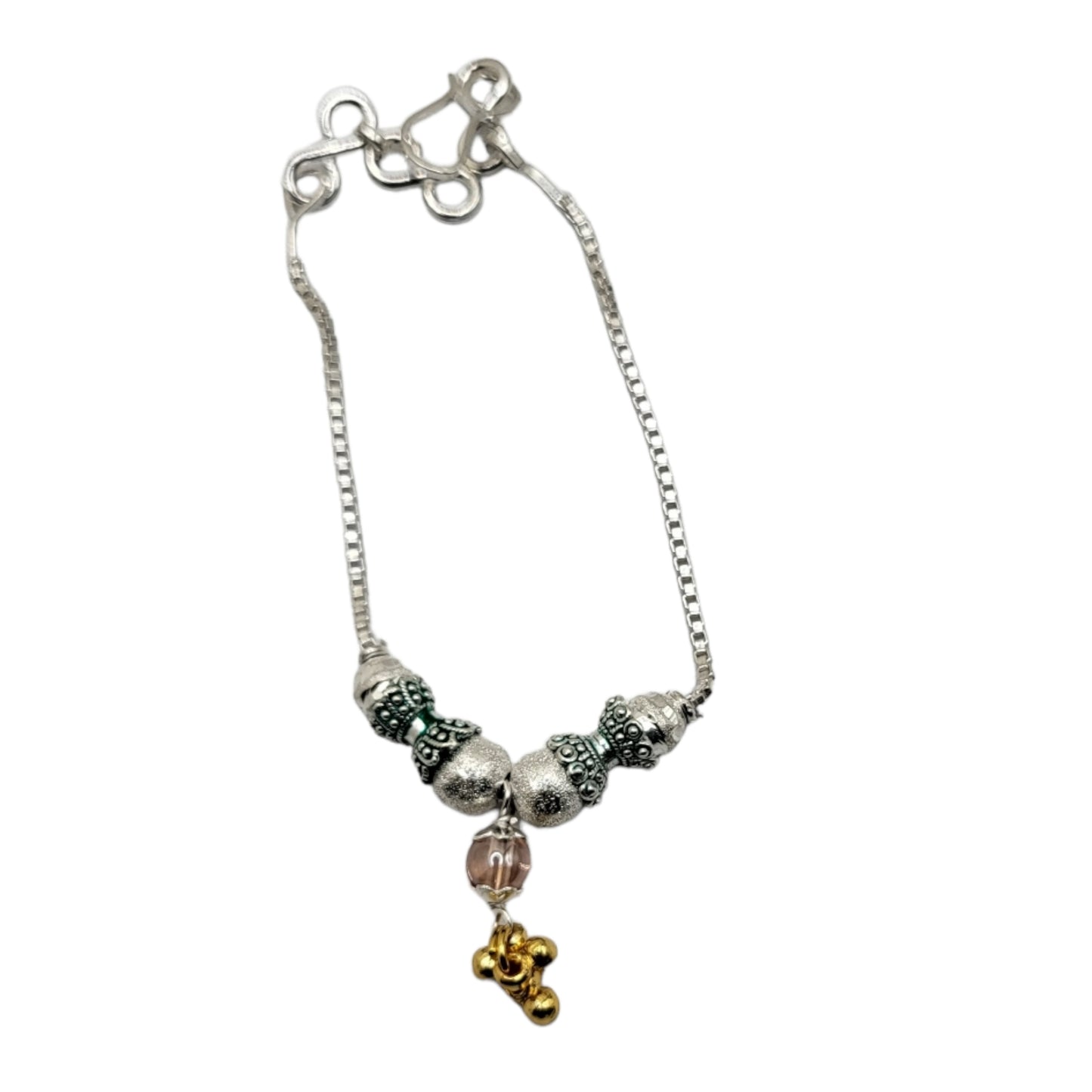 Baby shower Rakhi in silver