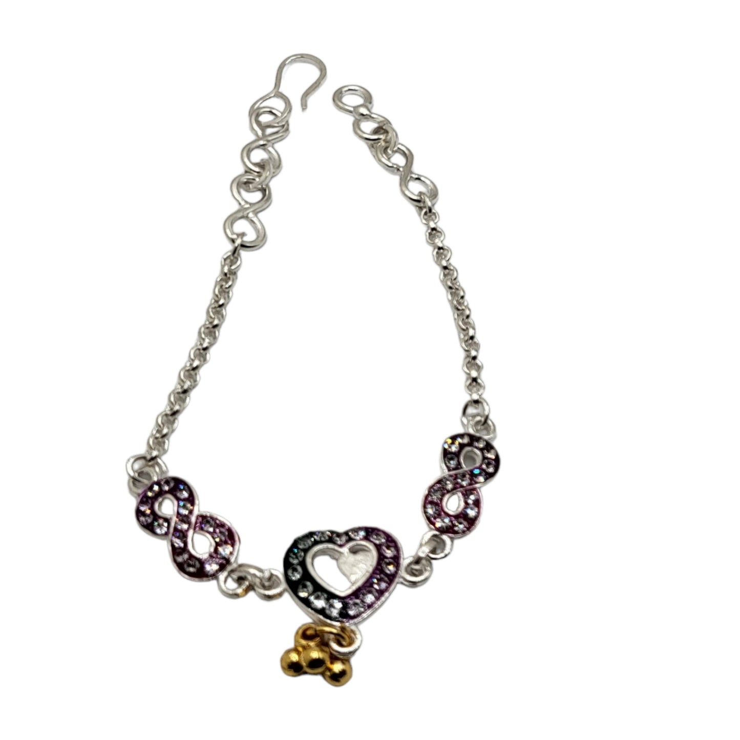 Baby shower Rakhi in silver