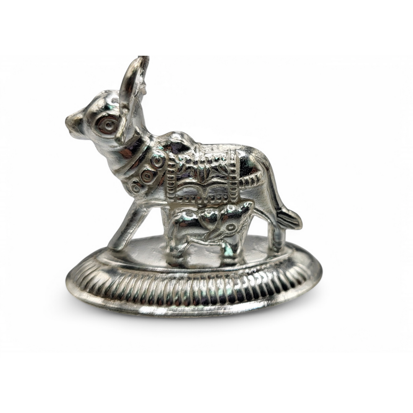 Silver Cow And Calf Idol - Gowmata