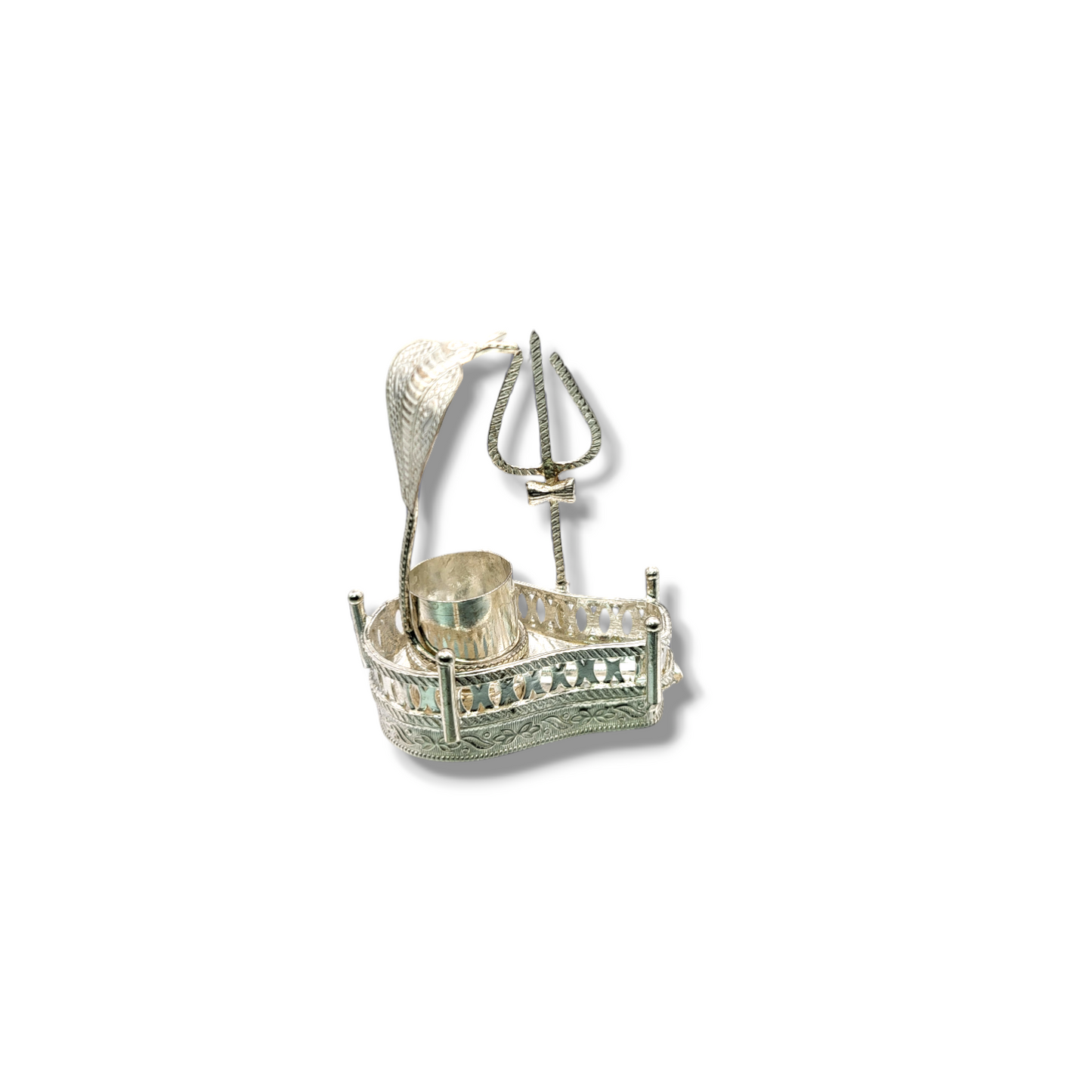 Shivling stand in silver