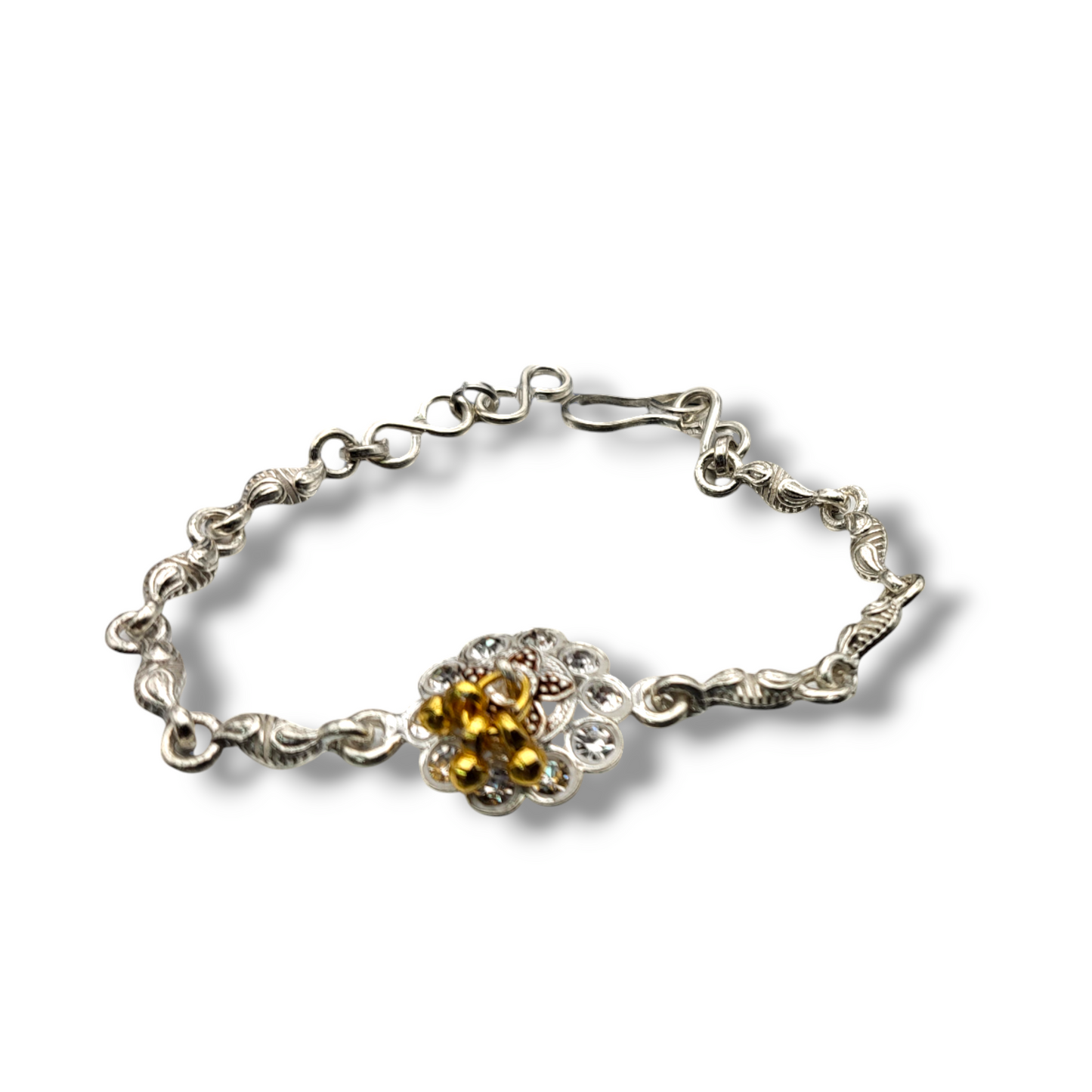 Baby shower Rakhi in silver