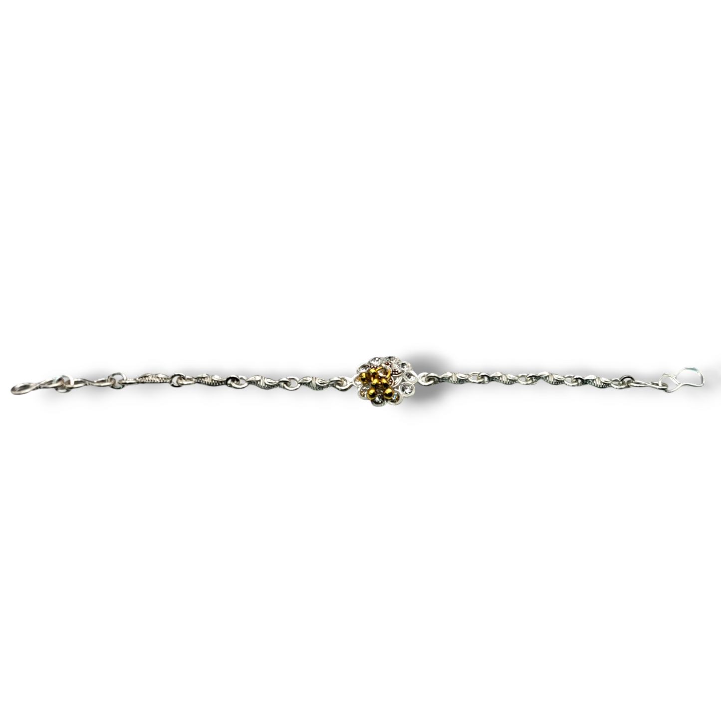 Baby shower Rakhi in silver