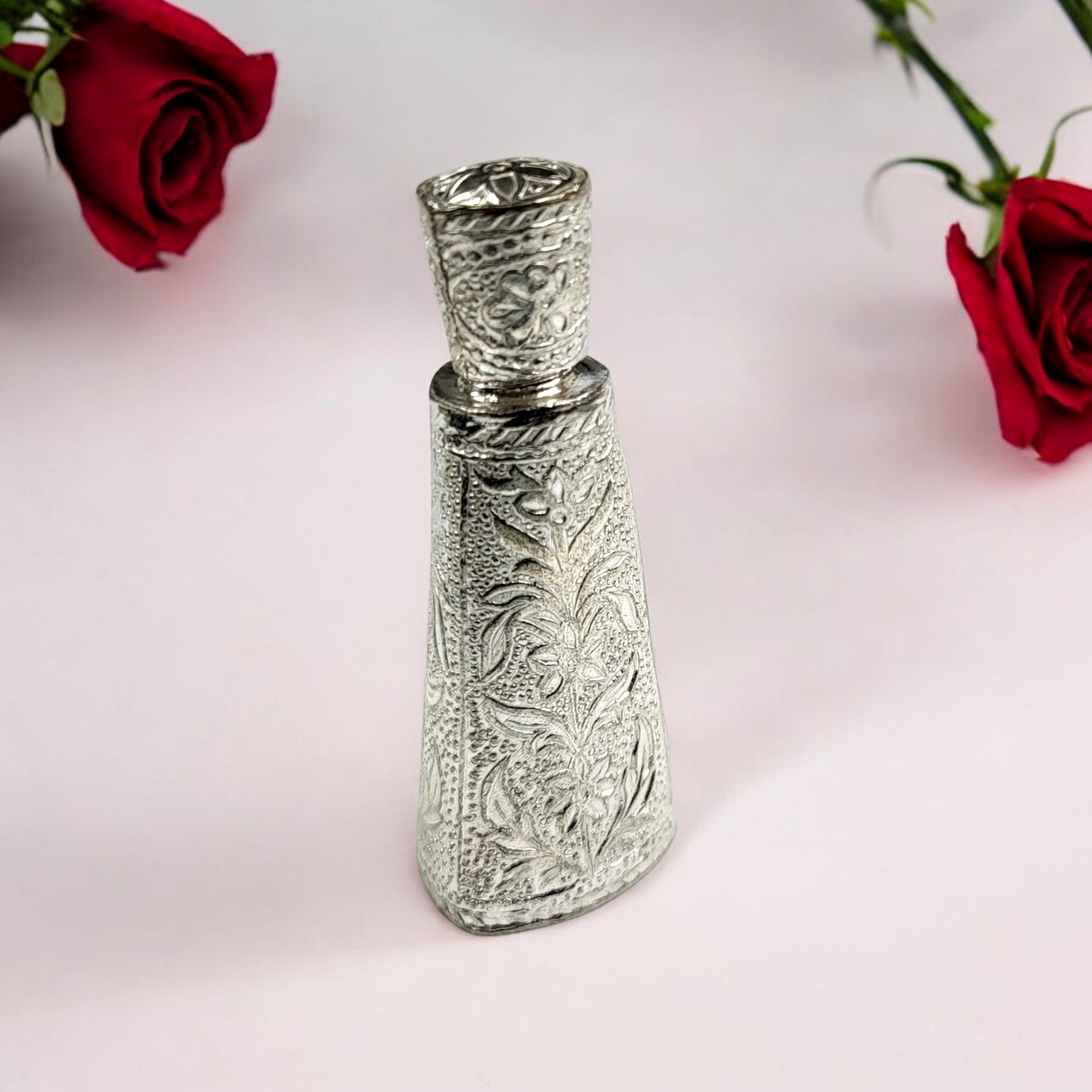 Sugandha Silver Aatardan/ Kumkum Chandan Box