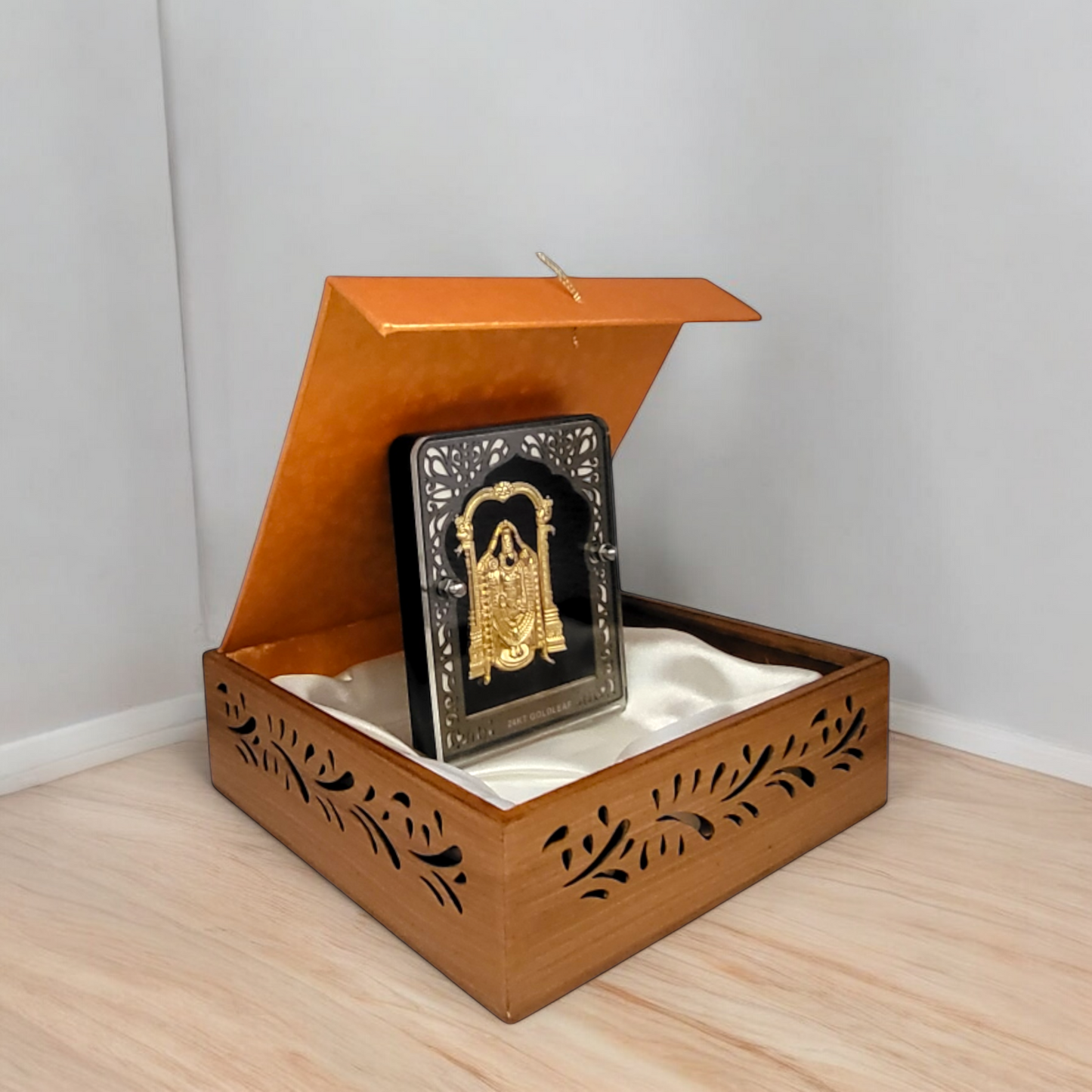 Shri Venkateswara Balaji 24KT Gold Leaf Frame