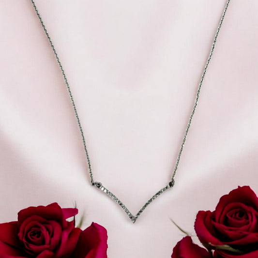 Shimmer V 925 Silver Necklace