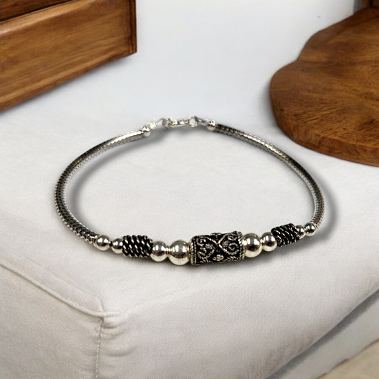 Antique Finish 925 Silver Bracelet