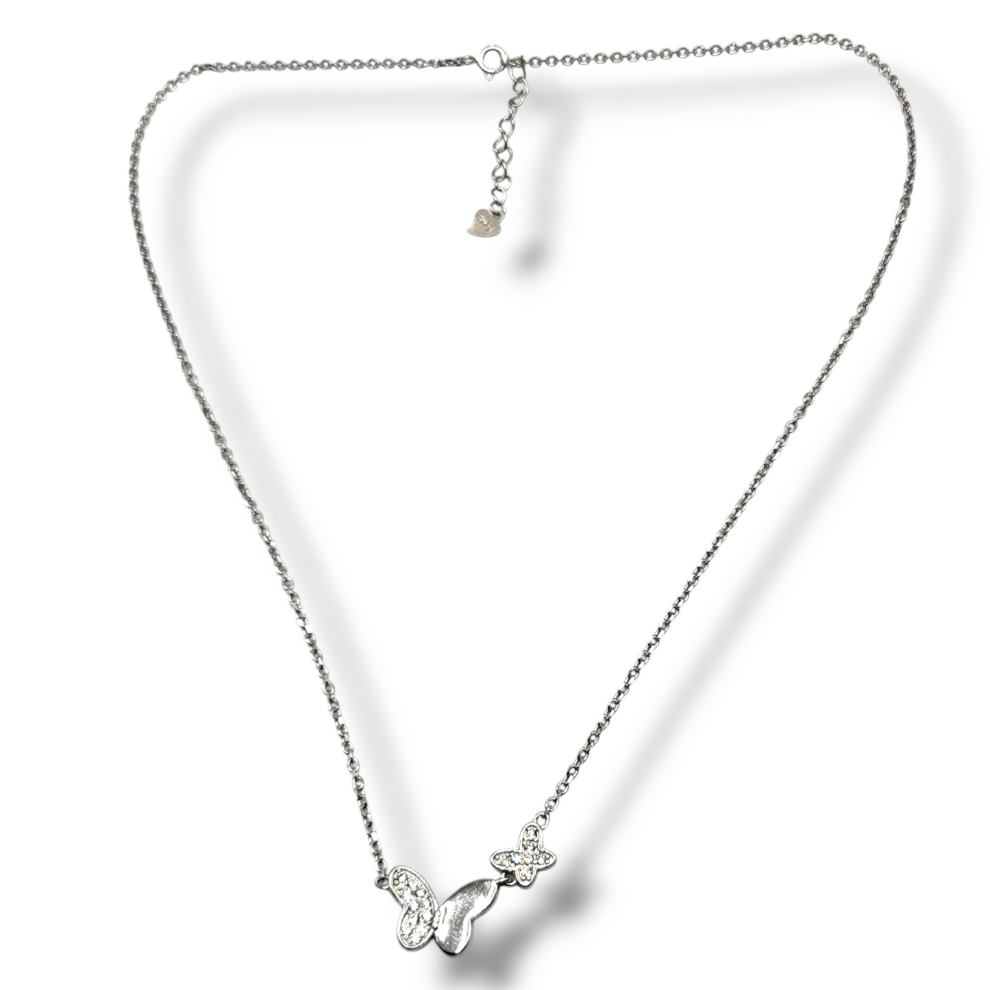 Dreamy Double Butterfly Pendant Necklace