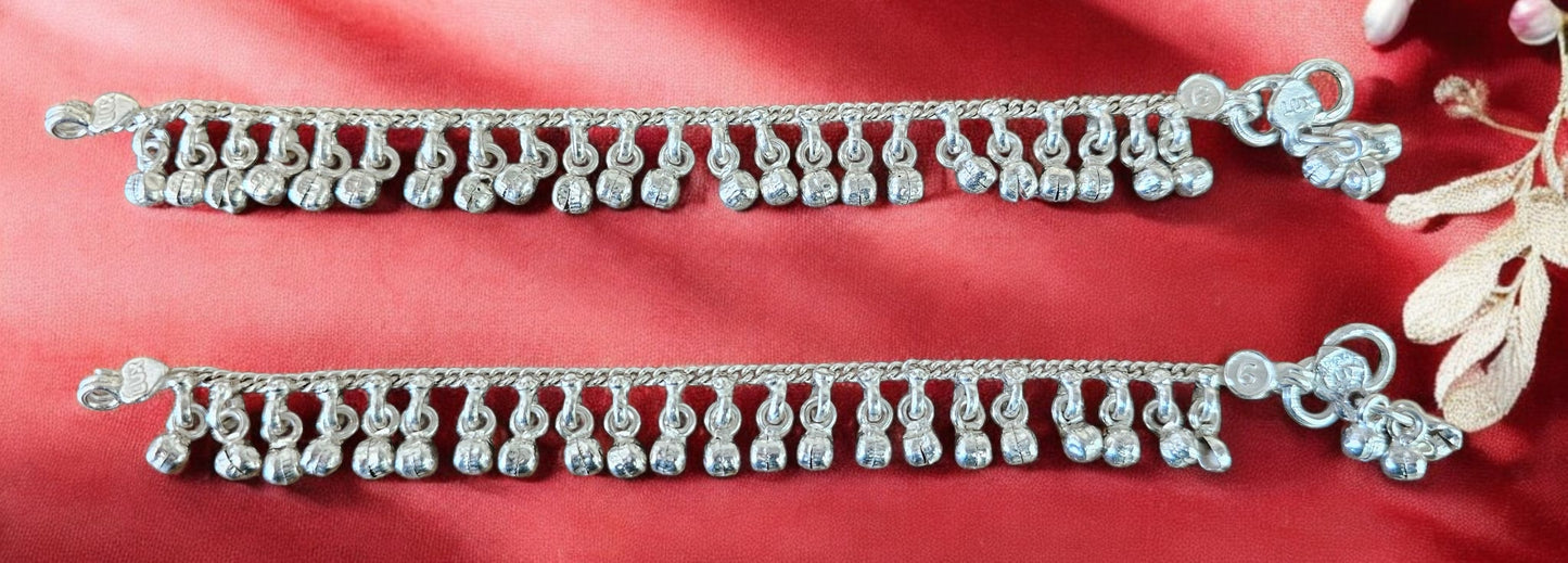 Traditional Pattern Jingles Kids Anklets