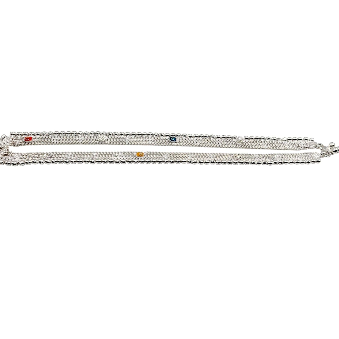 Mini Me Silver Kamarpatta/ Waistband For Kids