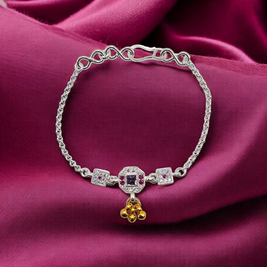 Blessed Beginnings Silver Baby Shower Rakhi