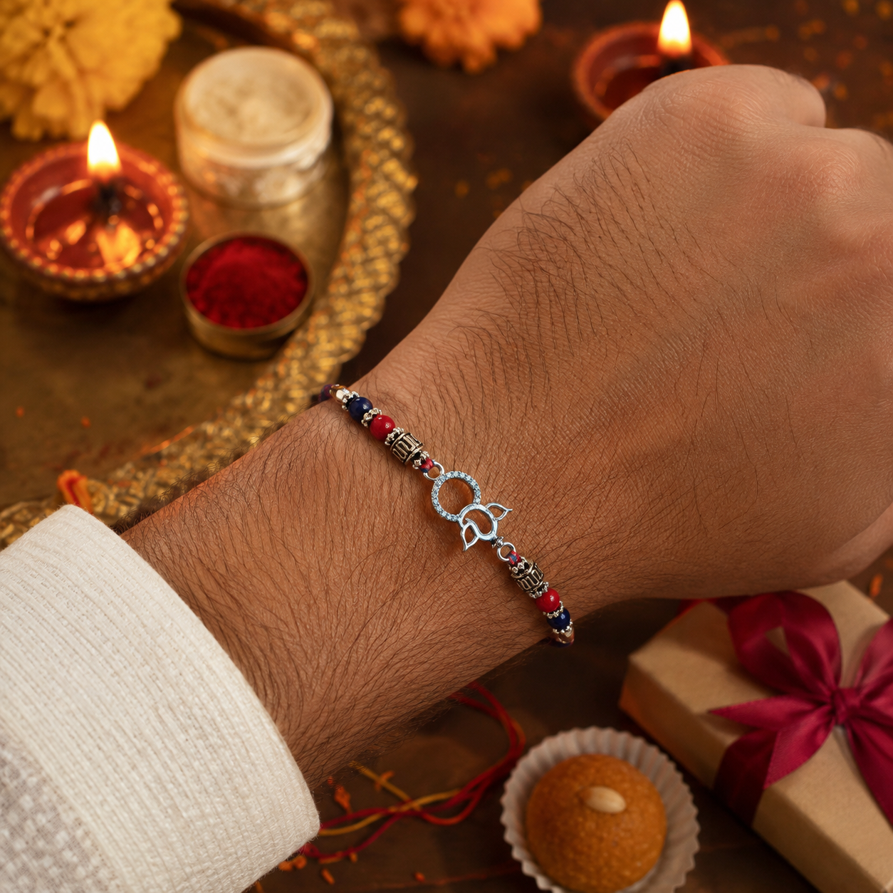 Pavitra Bandhan Silver Rakhi