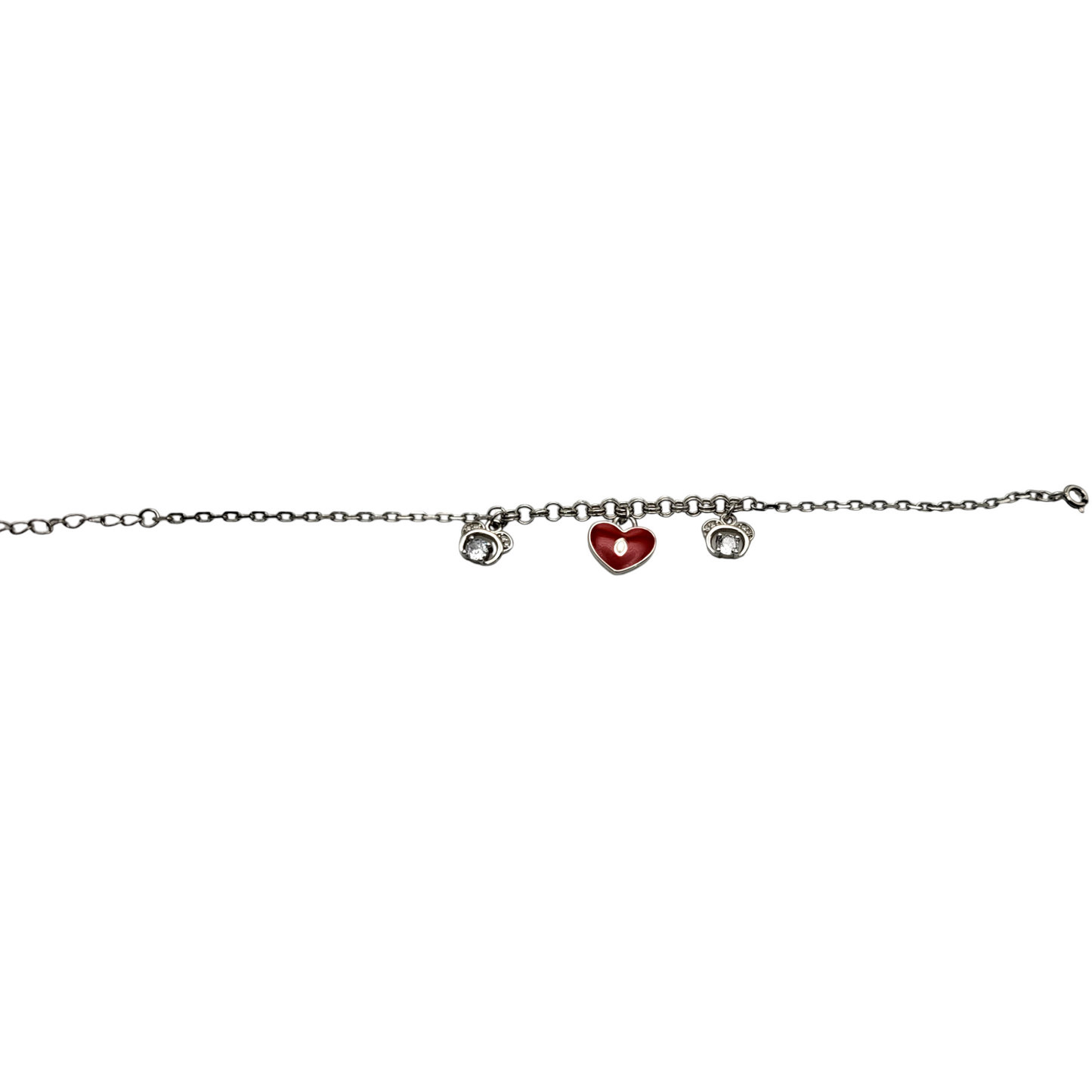 Red Heart Charm Women's Bracelet