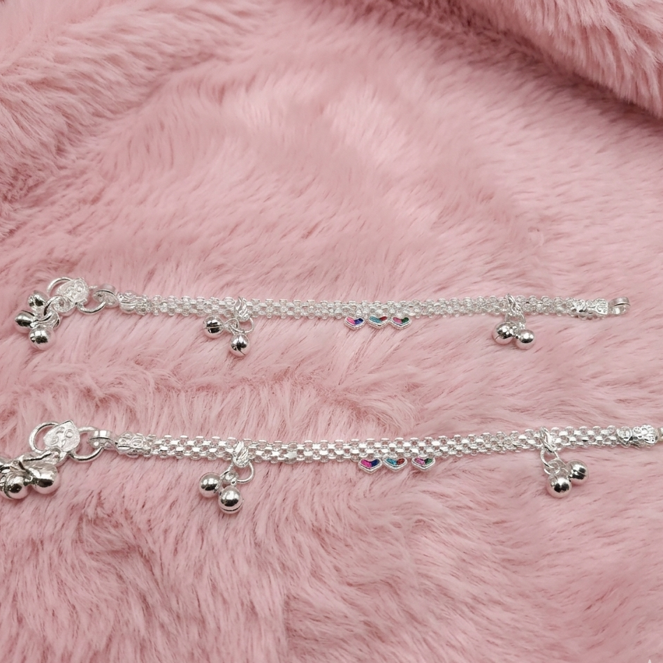 Pure 925 Silver Jingle Bell Baby Payal/ Kids Anklets