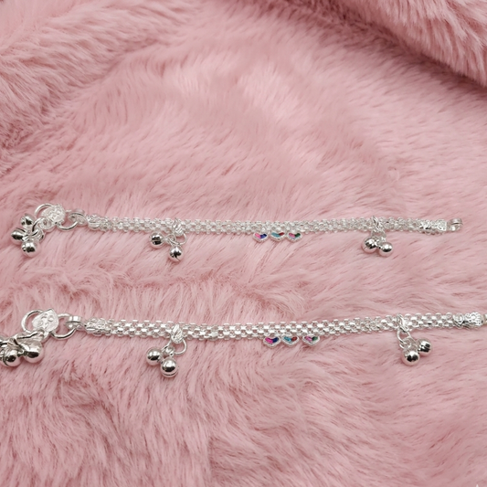 Pure 925 Silver Jingle Bell Baby Payal/ Kids Anklets