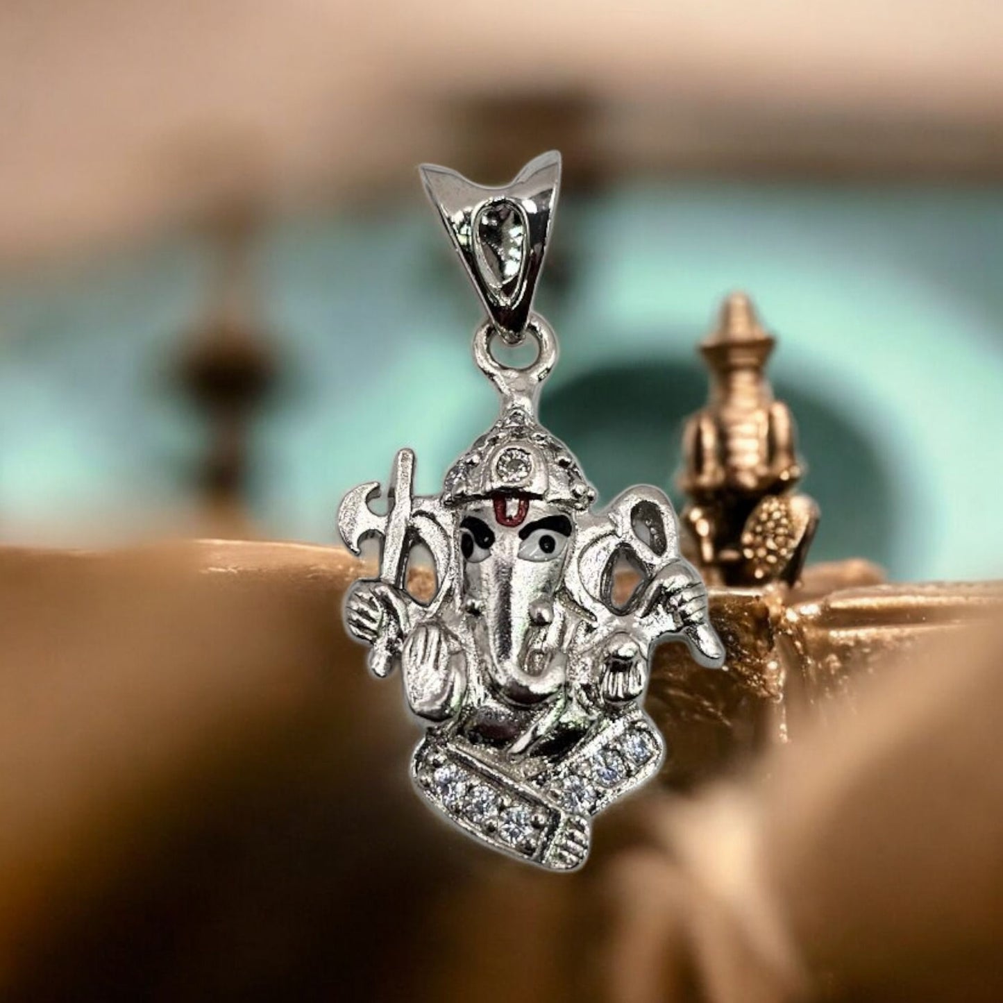 Radiant Gajanana 925 Silver Unisex Pendant