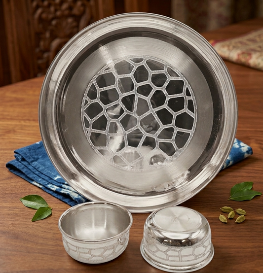 Mosaic Heritage Pure Silver Set