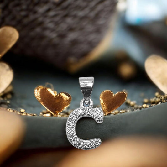 Circle of Confidence – C Silver Pendant