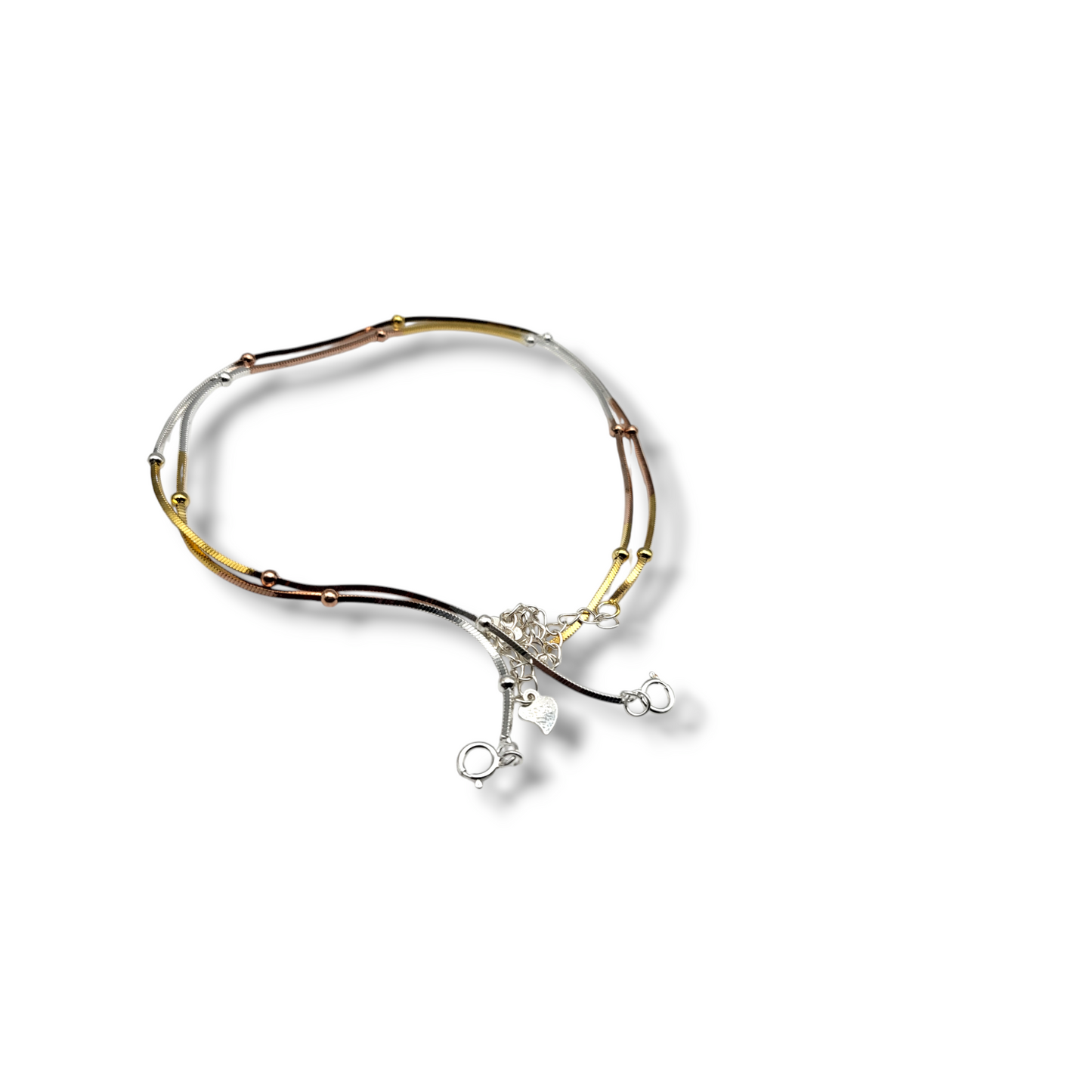 Italian silver anklet