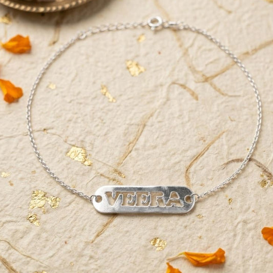 Veera 925 Silver Rakshabandhan Rakhi
