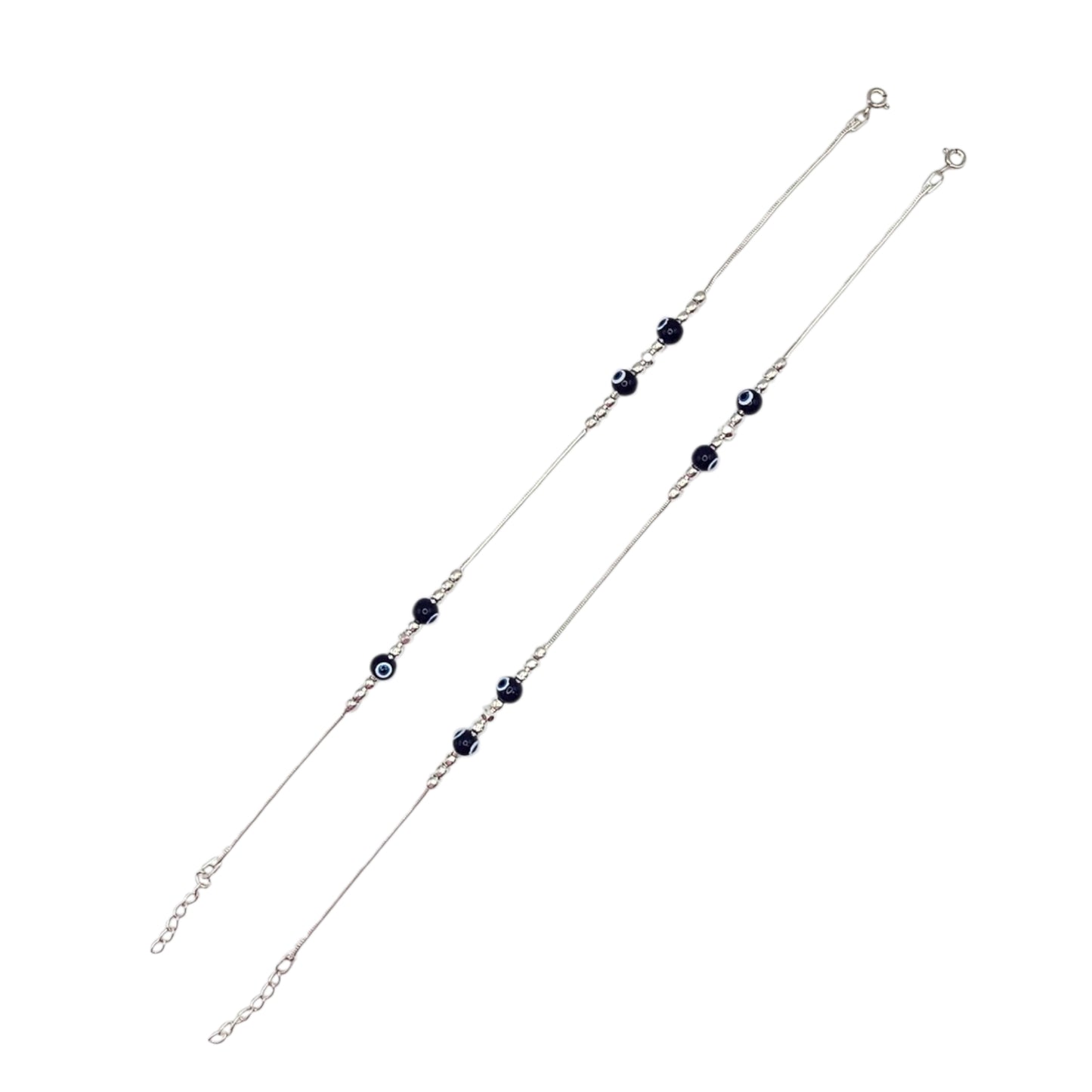 Azure Charm Imported Anklets
