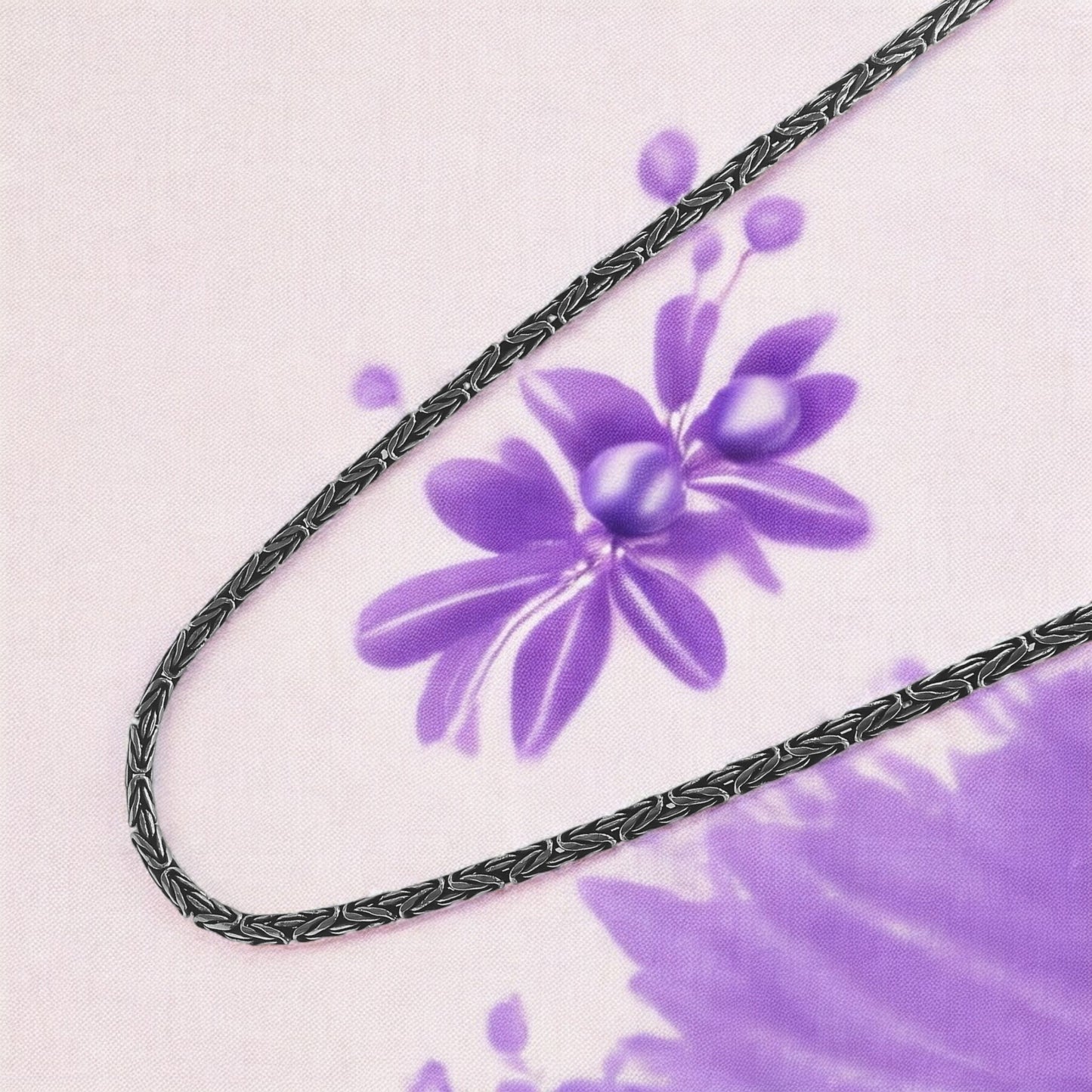 Yodha Classic Antique Finish Silver Men's Chain