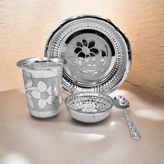 Swarnamrit Silver Feeding Set