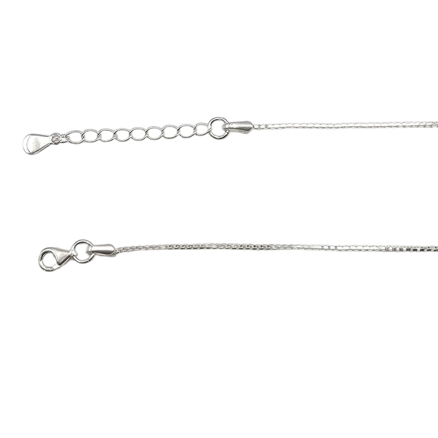 Aura Shield Link Silver Anklets For Women