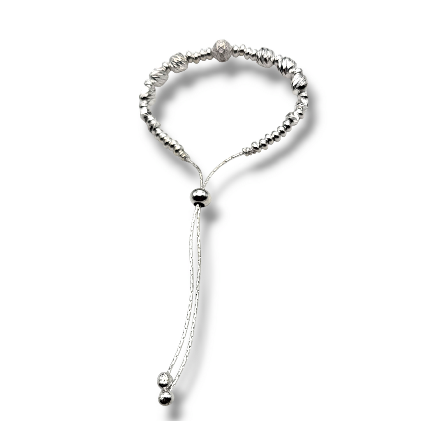 Women's Silver Beads Tennis Bracelet