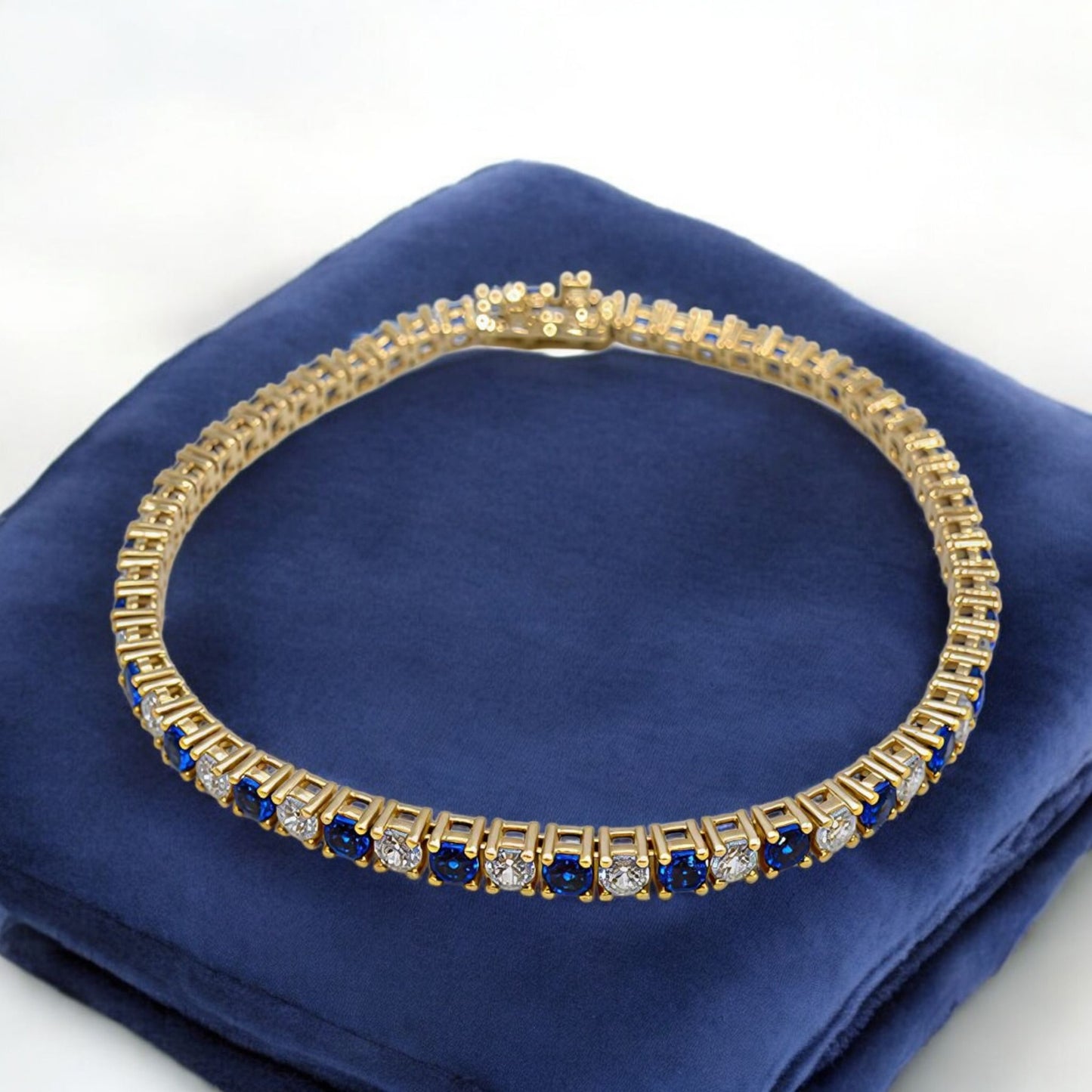 Imperial Blue Luxe 925 Silver Women's Bracelet