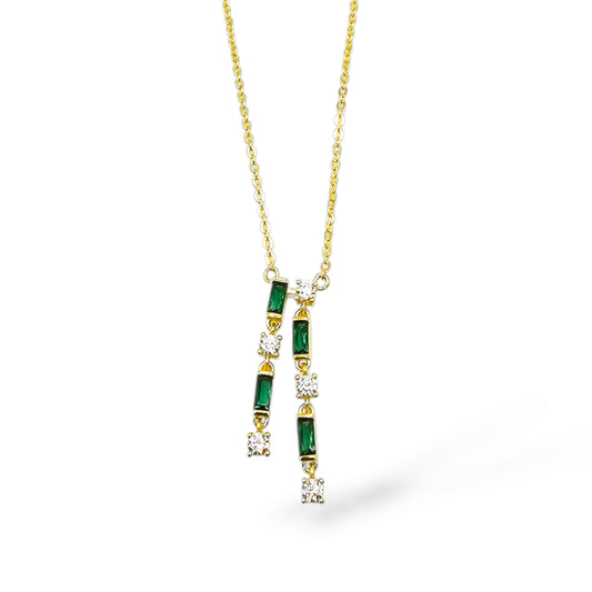 Royal Emerald Drop Necklace