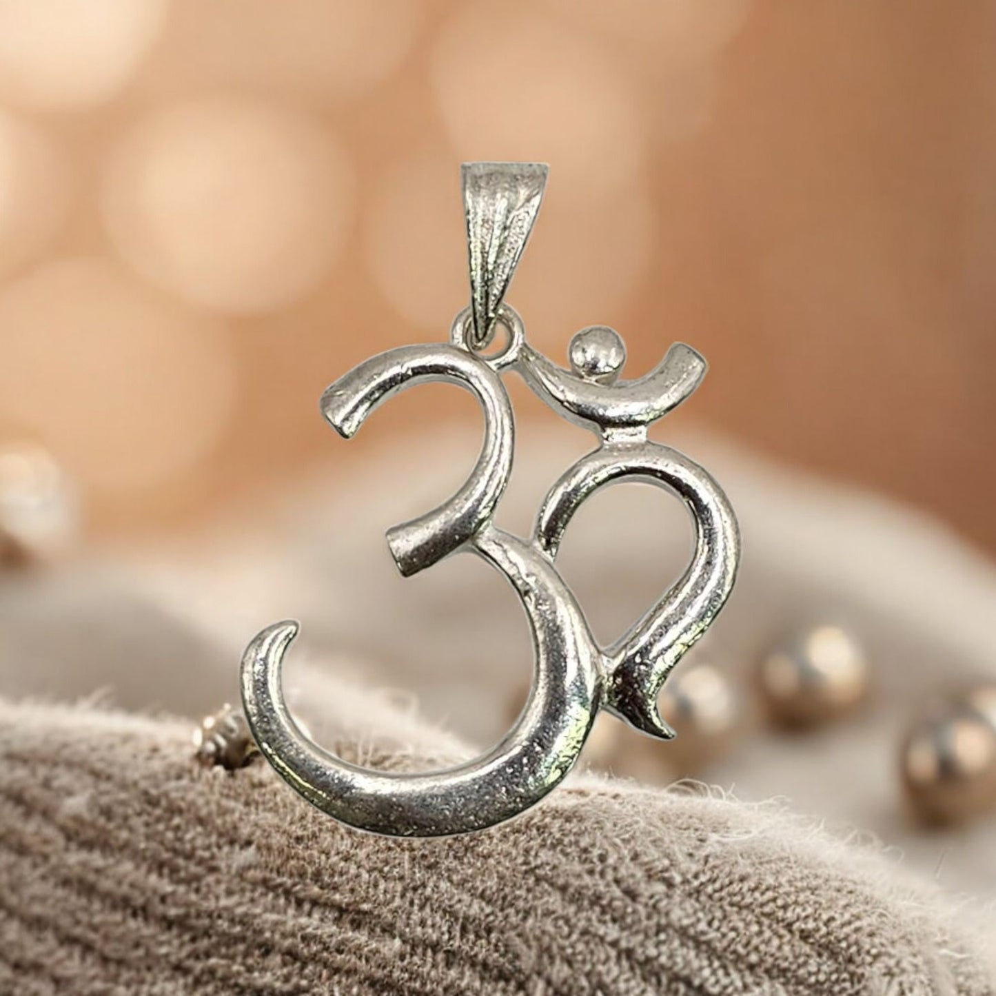 Eternal OM 925 Silver Unisex Pendant