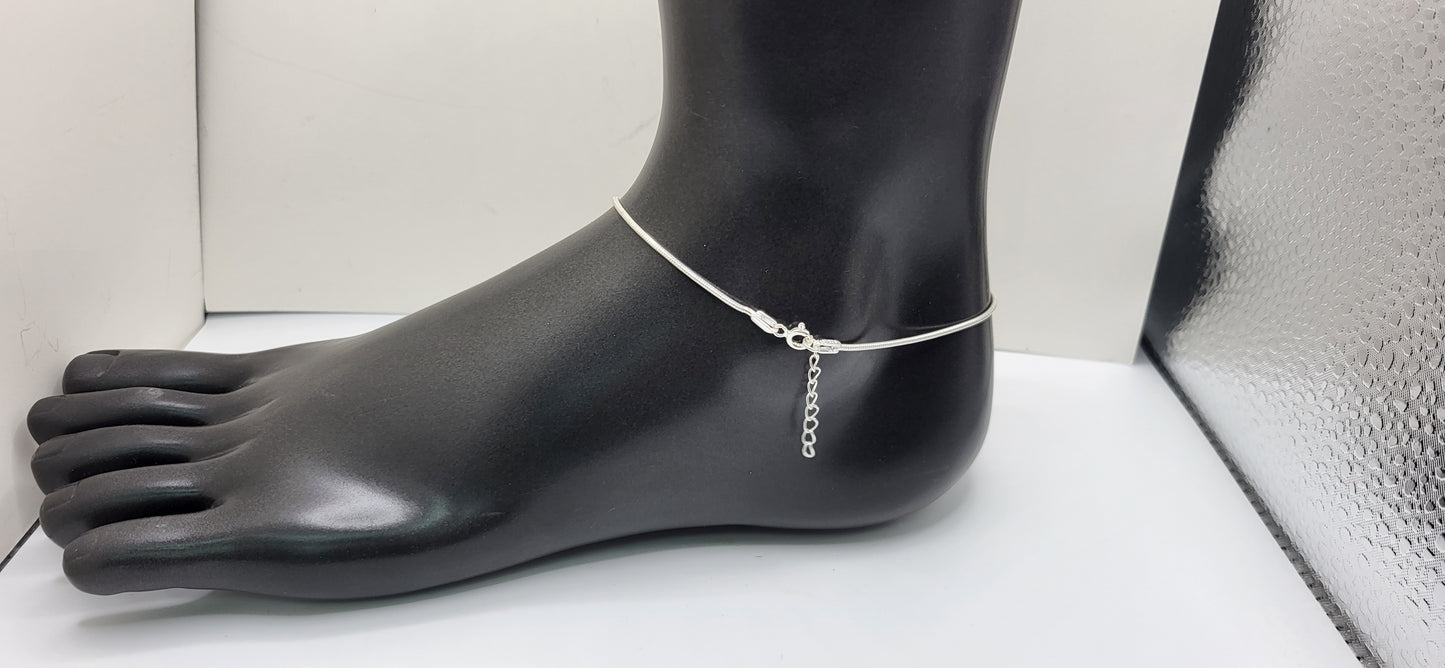 Silver anklets