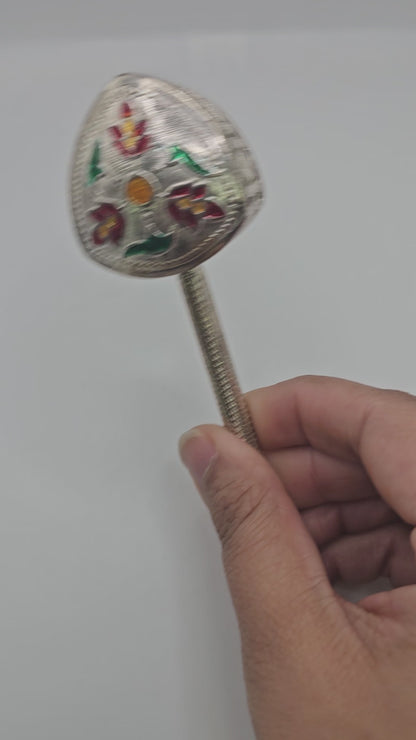 Garden Whimsy Infant Silver Toy (Rattle)