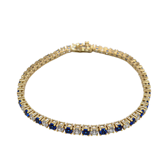 Imperial Blue Luxe 925 Silver Women's Bracelet