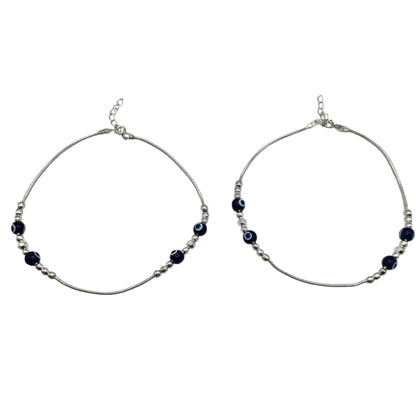 Azure Charm Imported Anklets