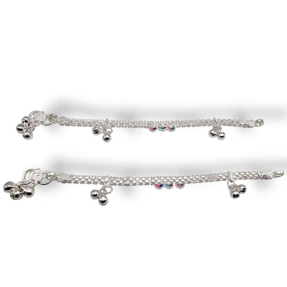 Pure 925 Silver Jingle Bell Baby Payal/ Kids Anklets