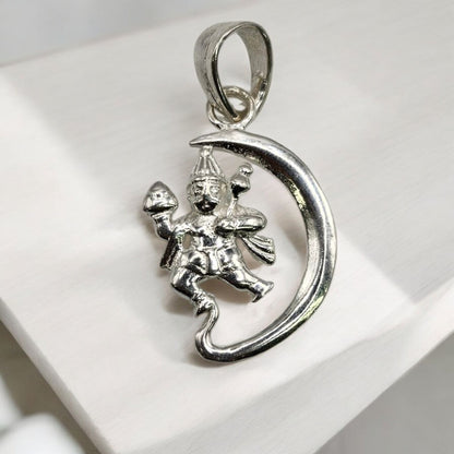 Sanjeevani Hanuman 925 Silver Unisex Pendant