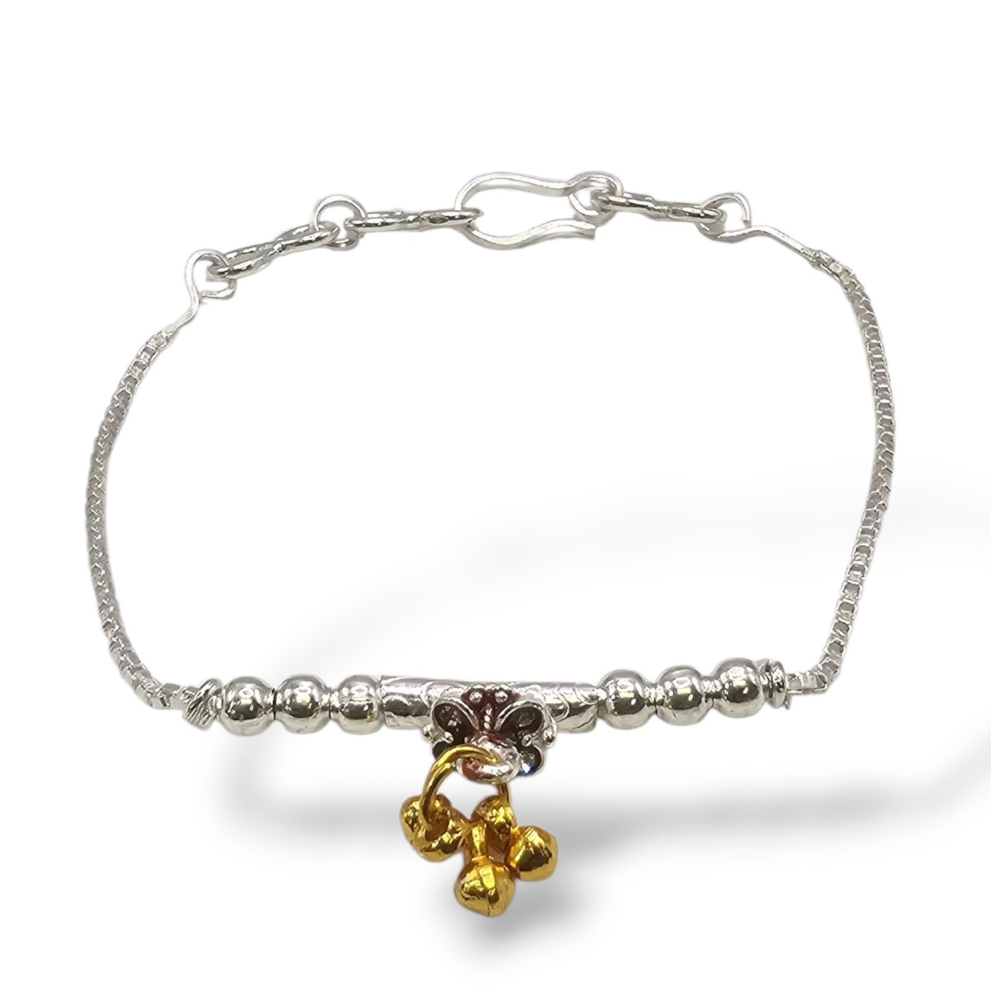 Phool Sparsha Silver Baby Shower Rakhi