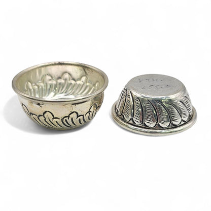 Raajvadhu Antique Finish Silver Pooja Thali