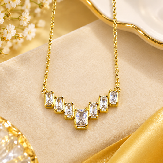 Aurelia Baguette Necklace