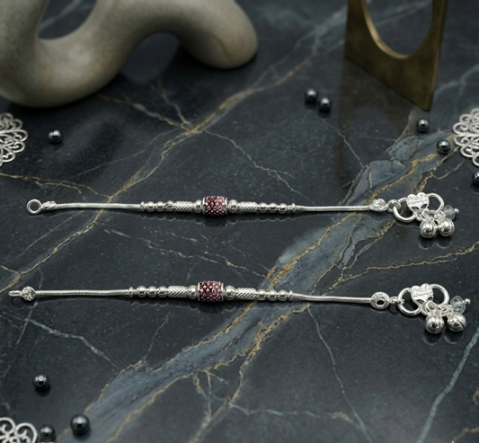 Silver Starlight Wraps Kids Anklets