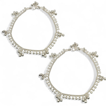 Ghungroo Grace Silver Anklet