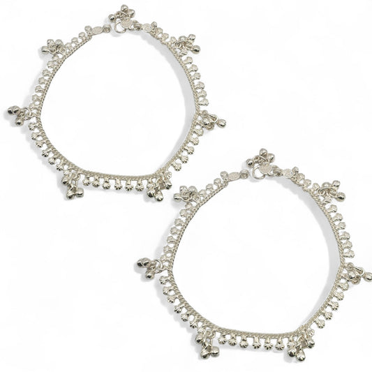 Ghungroo Grace Silver Anklet