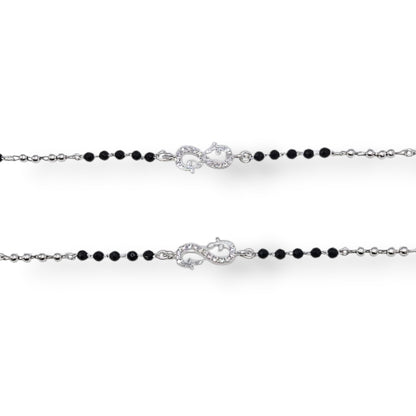 The Mystic Infinity 925 Silver Young Adults Anklets