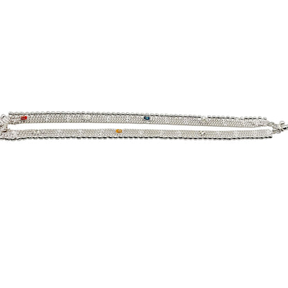 Mini Me Silver Kamarpatta/ Waistband For Kids