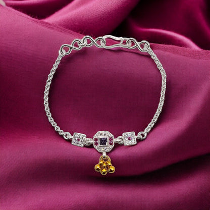 Blessed Beginnings Silver Baby Shower Rakhi