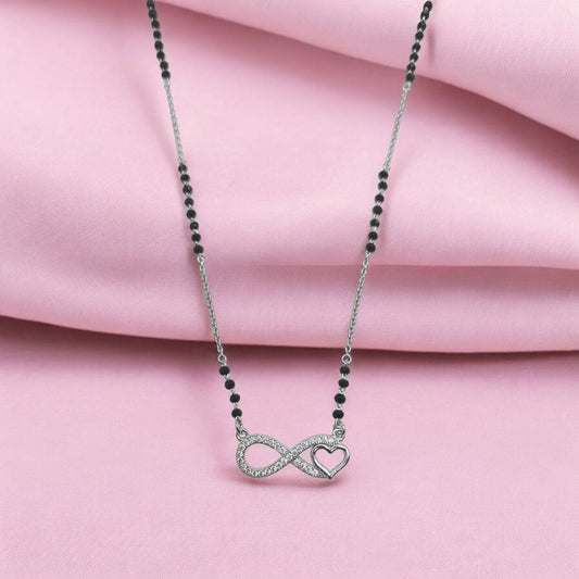 Forever Knot Silver Mangalsutra